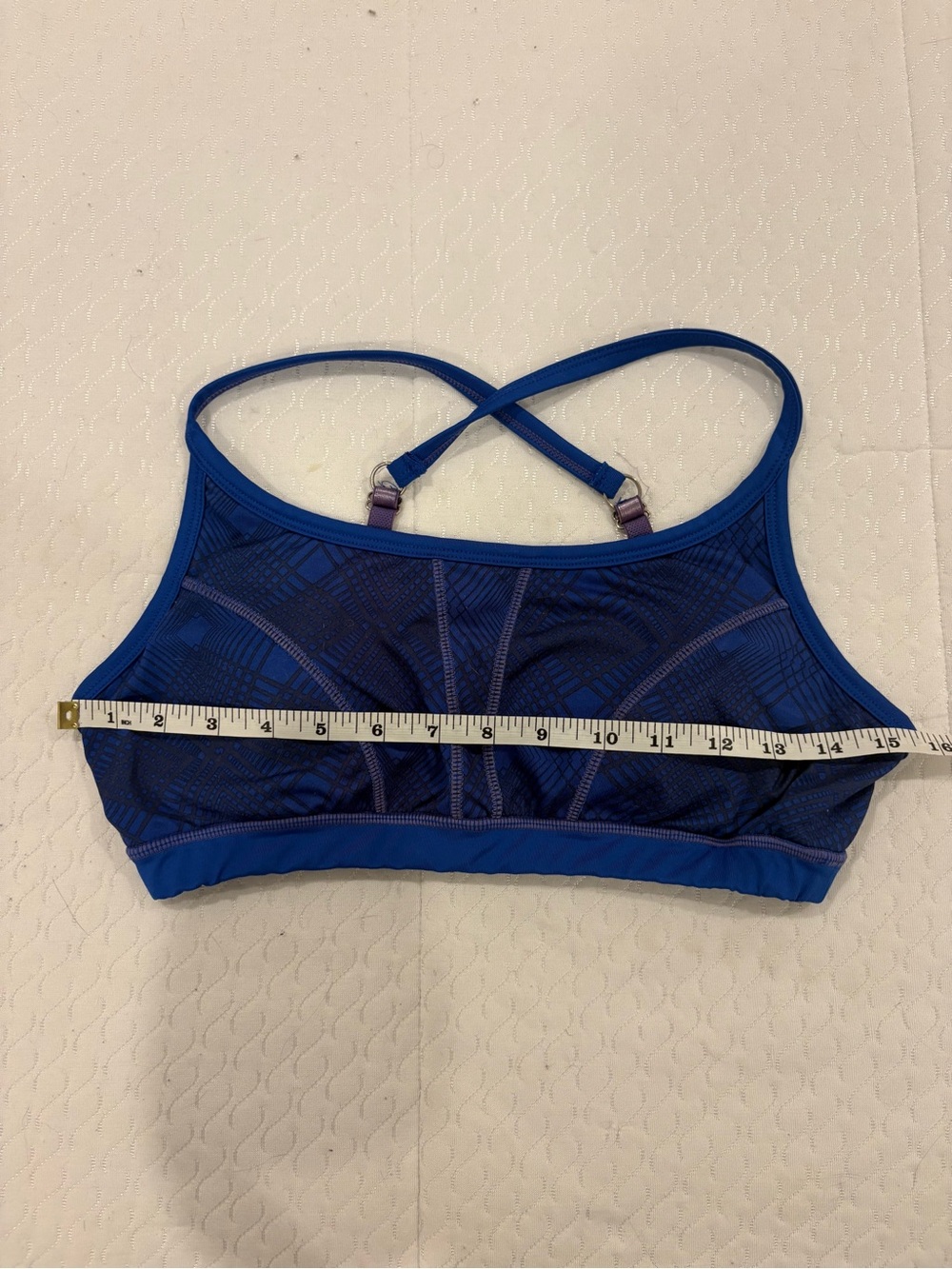 Kyodan Royal Blue Cross-Back Sports Bra - Picture 3 of 3
